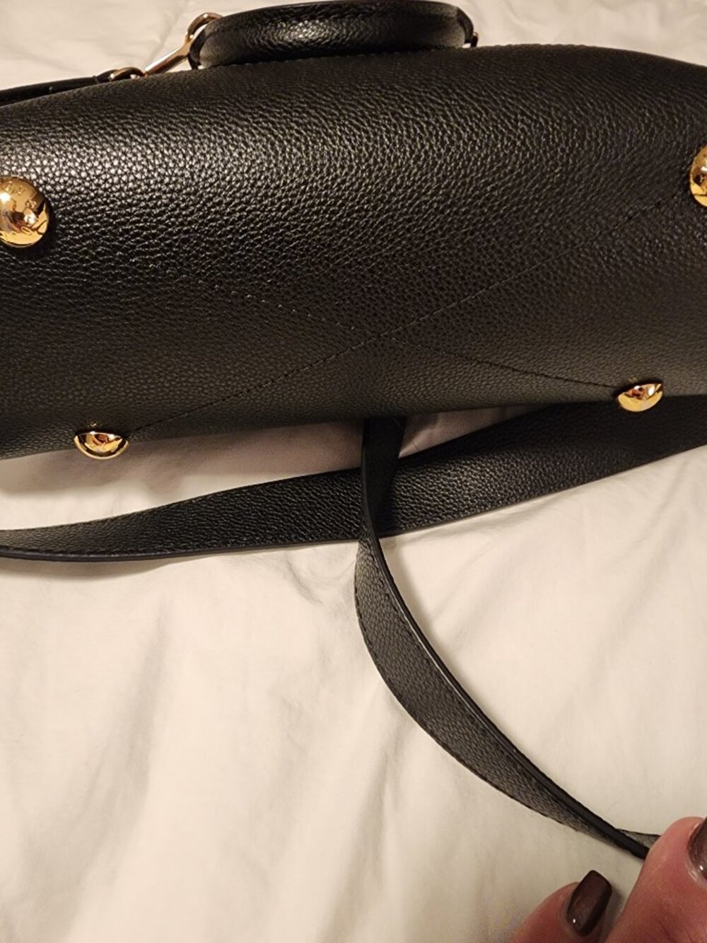 Repurposed louis vuitton crossbody.Appox 10.5x9x3.5 Synthetic Leather - Picture 5 of 6